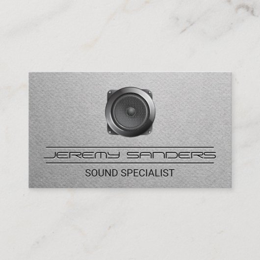 スピーカーロゴ 名刺 (正面)