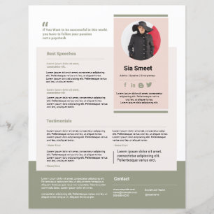 スピーカーワンシートテンプレート