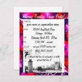 スピーカー禁止テーマパーティー 招待状 (正面/裏面)