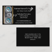 スピーカー音楽は(音楽かDJ)名刺に注意します 名刺 (正面/裏面)