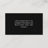 スピーカー音楽は(音楽かDJ)名刺に注意します 名刺 (裏面)