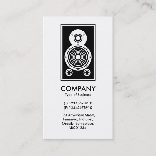 スピーカー – 両側面 名刺 (正面)