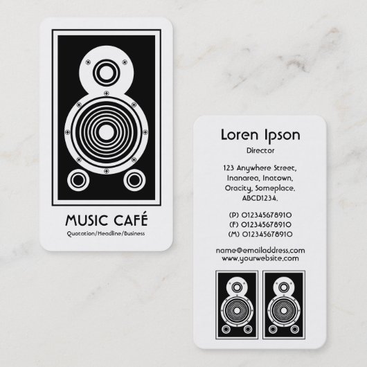 スピーカー 名刺 (正面/裏面)