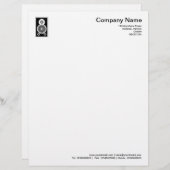 スピーカー – 黒 レターヘッド (正面/裏面)