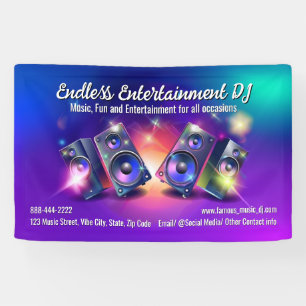 スピーカー Dj パーティー ミュージック Deejay DJs ディスクジョッキー 横断幕