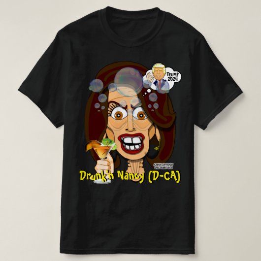 スピーカーNancy Pelosi - Bubba's漫画Tee's Tシャツ (デザイン正面)