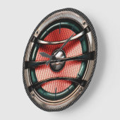 スピーカ5カッコいいオプション壁掛け ラージ壁時計 (傾斜)