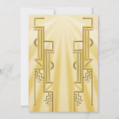 スピークイージー バタフライ フラッパー グレートギャツビー パーティー 招待状 (裏面)