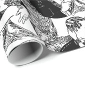 スピークレイルーリング20の結婚テーマレトロ ラッピングペーパー (ロールコーナー)