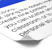 スピーチのポスターの一部 ポスター (角)