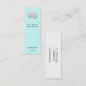 スピーチの泡カード[3d] スキニー名刺 (正面/裏面)