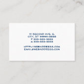 スピーチの泡カード[3d] 名刺 (裏面)