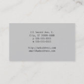 スピーチの泡カード[3d] 名刺 (裏面)