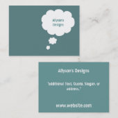 スピーチの泡名刺 名刺 (正面/裏面)