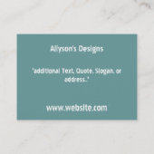 スピーチの泡名刺 名刺 (裏面)