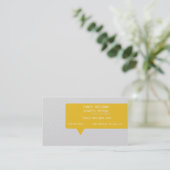 スピーチの泡(今日の最も最高のな賞) 名刺 (スタンド正面)