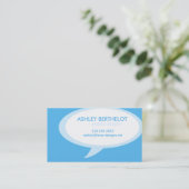 スピーチの泡 名刺 (スタンド正面)