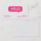 スピーチの泡 名刺 (正面/裏面)