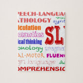 スピーチの言語病理学者のカラフルなおもしろいのフォント ジグソーパズル (縦)