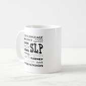 スピーチの言語病理学者 コーヒーマグカップ (正面左)