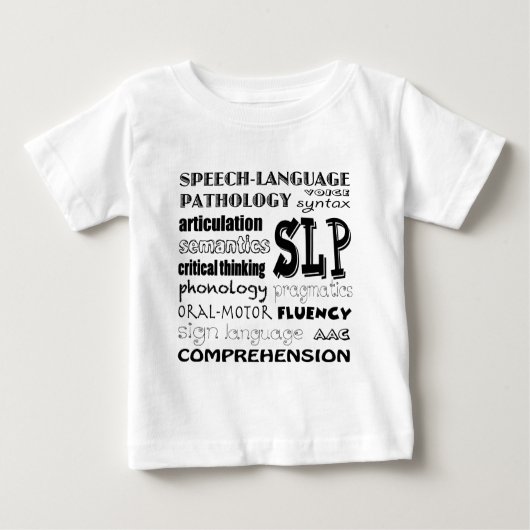 スピーチの言語病理学者 ベビーTシャツ (正面)