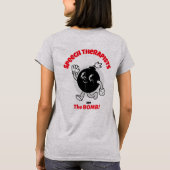 スピーチセラピストは爆弾だ! Tシャツ (裏面)