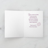 スピーチセラピストサンキューウォーターカラーバラ カード (内部)