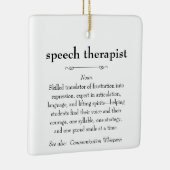 スピーチセラピスト定義サンキューギフト セラミックオーナメント (右)