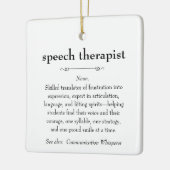 スピーチセラピスト定義サンキューギフト セラミックオーナメント (左)