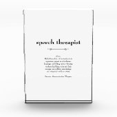 スピーチセラピスト定義サンキューギフト フォトブロック (正面)