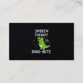スピーチセラピーはDino-MateセラピストPunギフト 名刺 (正面)