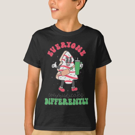 スピーチセラピークリスマスメンバーがDiffを伝える Tシャツ (正面)