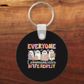 スピーチセラピー誰もが異なるHaを伝える キーホルダー (正面)