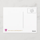 スピーチバブルありがとうポストカード光金ゴールド ポストカード (裏面)