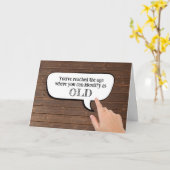 スピーチバブルでオールドと認識 カード (黄色い花)