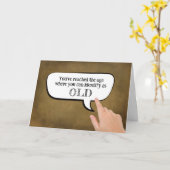 スピーチバブルで「古い」と自己紹介 カード (黄色い花)