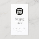 スピーチバブルパステルビジネスカード 名刺 (裏面)