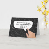 スピーチバブル内の「OLD」として識別 カード (黄色い花)