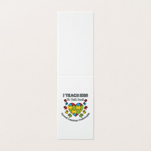 スピーチ教え言語のセラピー 名刺 (外部フラット)