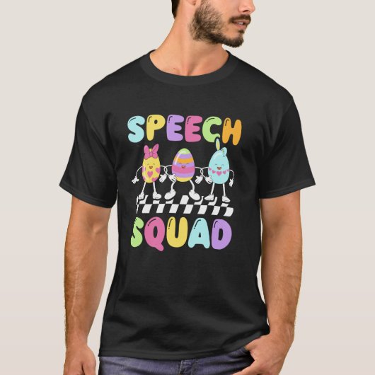 スピーチ班言語療法士イースター・ブ Tシャツ (正面)