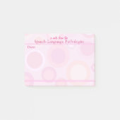 スピーチ言語病理学者のパステルの付箋 ポストイット (正面)