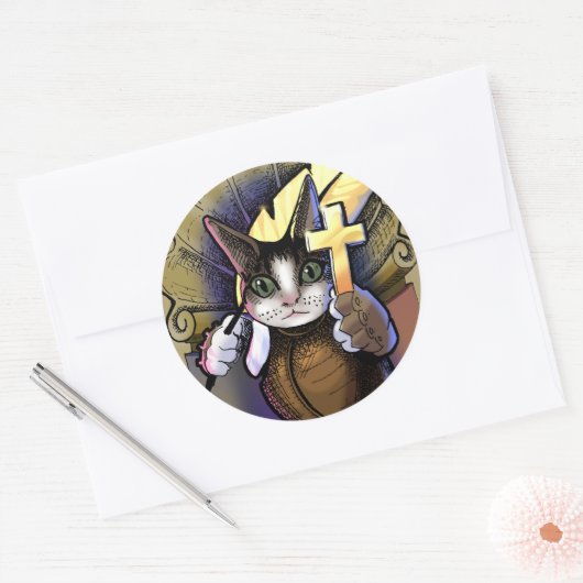 スピーディな決議案の守護聖人セント・エクスペディトス。 ラウンドシール (封筒)