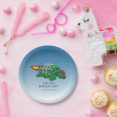 スピーディロケットカメ誕生日 ペーパープレート (パーティー)