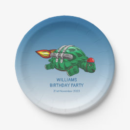 スピーディロケットカメ誕生日 ペーパープレート