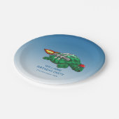 スピーディロケットカメ誕生日 ペーパープレート (アングル)