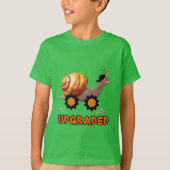 スピーディーなカタツムリ Tシャツ (正面)