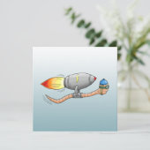 スピーディーなロケットワームの誕生日カード カード (スタンド正面)