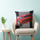 スピーディ赤いスポーツカー クッション (椅子)