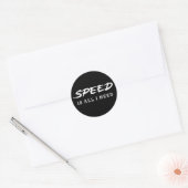 スピードが必要だ ラウンドシール (封筒)