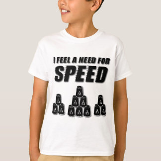 スピードが必要、ブラック Tシャツ